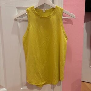 Lululemon Athletica Yellow Tank Top